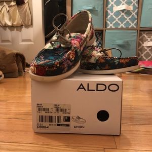 New Aldo floral sperry styled shoes 😍